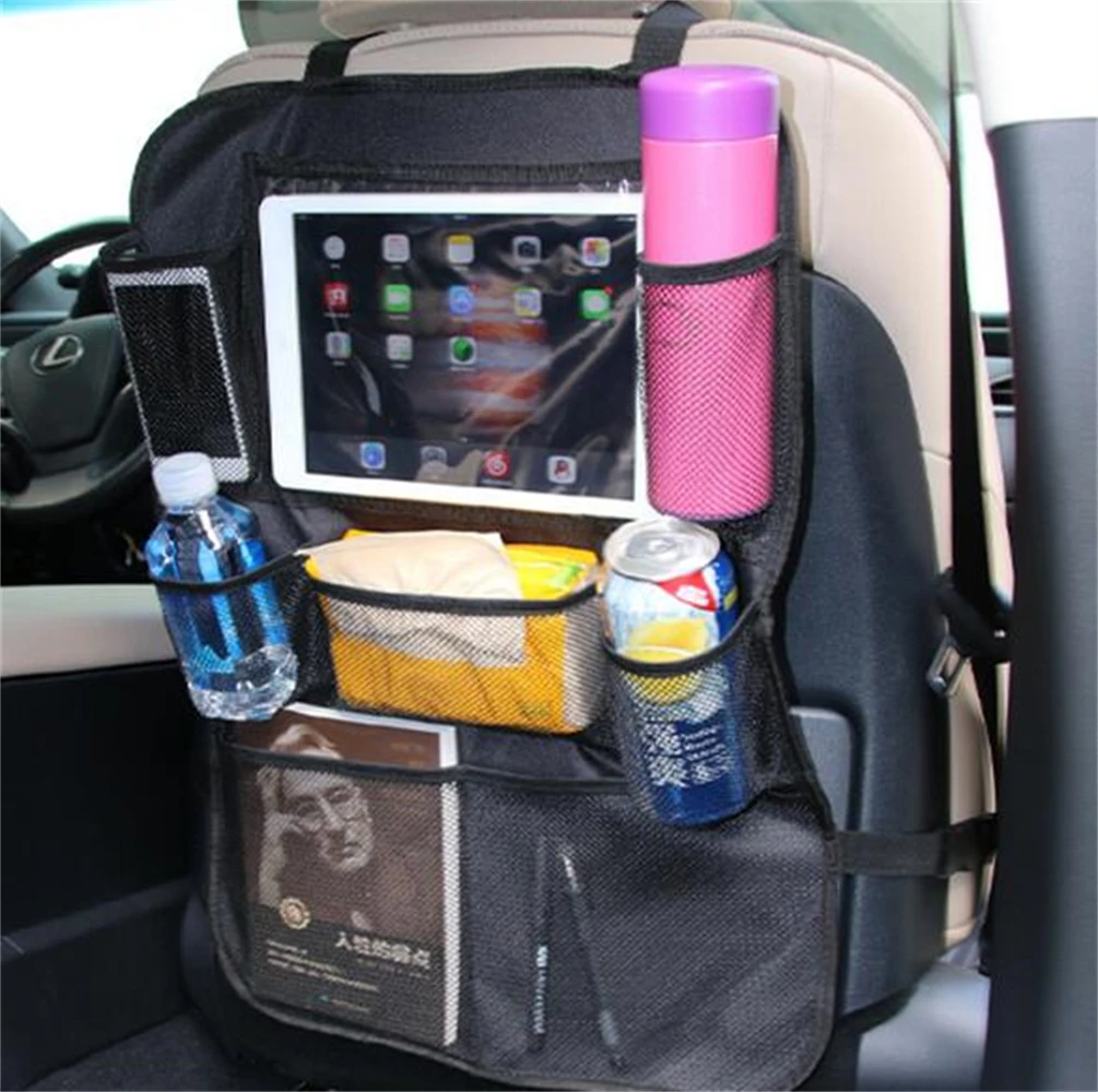 

Car Seat Back Storage Bag Cover Trunk Trash Bag High Capacity Multi-use Oxford Automobile Box Phone Book Drink Holder