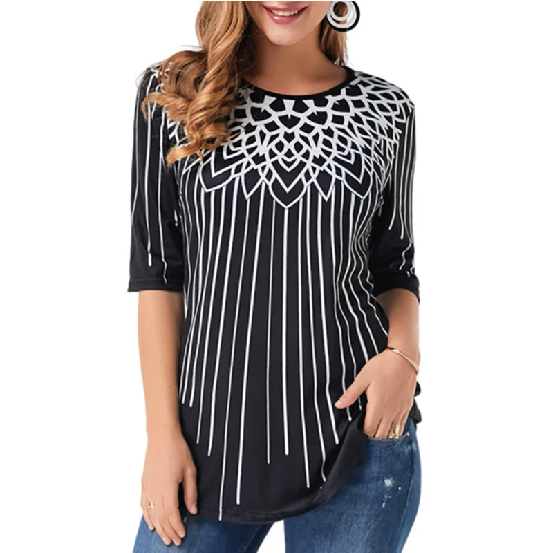 Модная рубашка с принтом листьев женская блузка коротким рукавом сезон