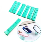96 наконечниковупаковка, клейкая лента для маникюра, светло-голубой, розовый, белый многоразовый съемный фиксированный дисплей для ногтей