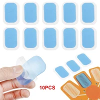 10pcs replaceable hydrogel pad gel stickers for abdominal muscles training ems abs fat burner machine massager gel patch