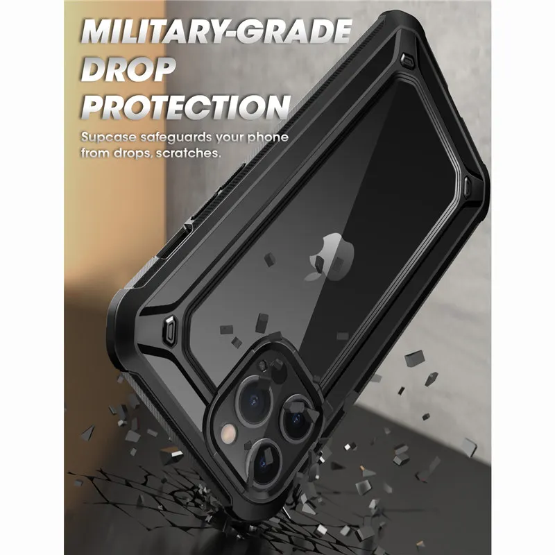 Для iPhone 12 Pro Max чехол 6 7 дюймов (2020 выпуска) SUPCASE UB EXO гибридный Прозрачный Бампер со