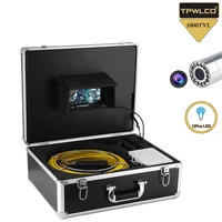 7 inch lcd display pipe camera head industrial endoscope 23mm waterproof lens 20m sewer drain pipeline inspection cleaner