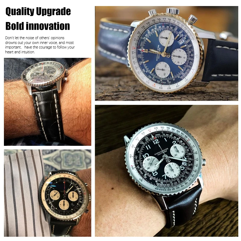 

Leather Watchbands For Breitling SUPEROCEAN AVENGER NAVITIMER Watch Band Watch Accessories Genuine Leather Watch Bracelet Belt
