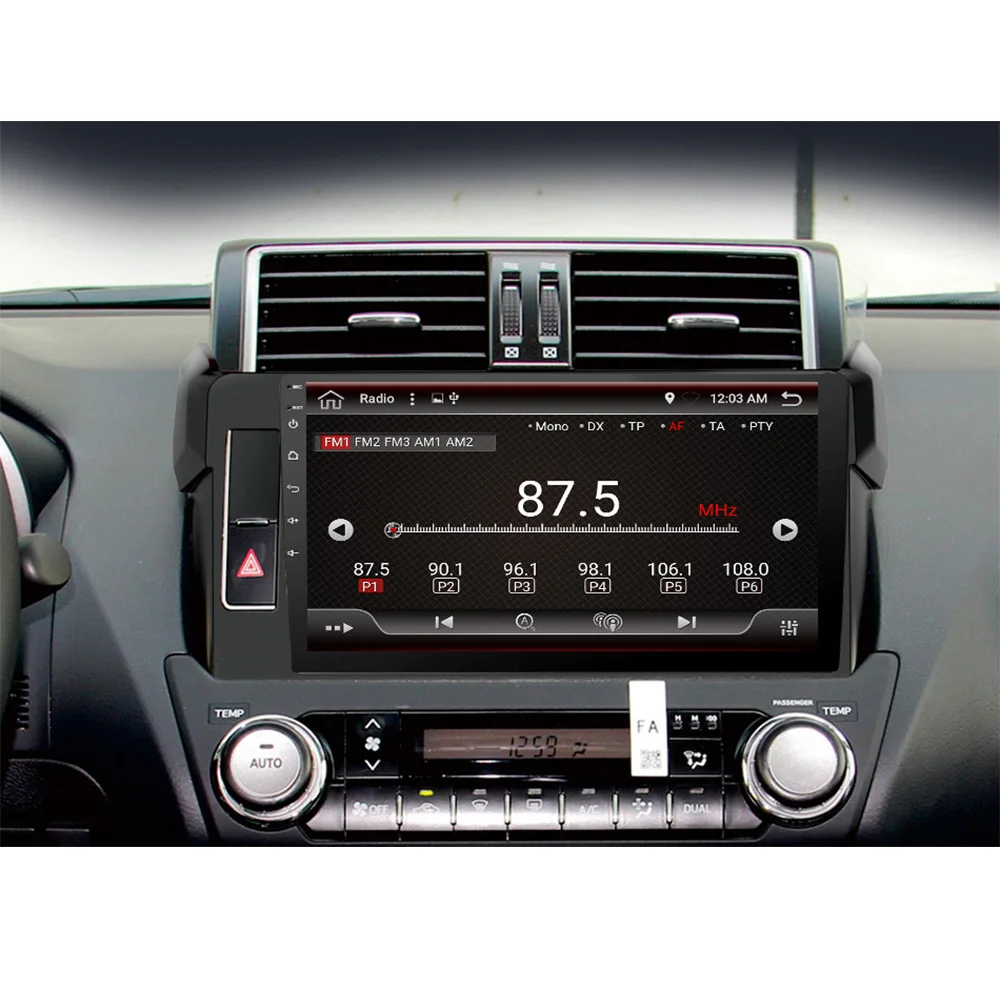 Eunavi 2 din Автомобильный Радио стерео для Toyota Land Cruiser Prado 150 2014 2017 Android 10 2din Мультимедиа