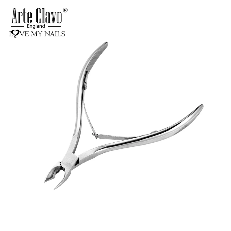 

Arte Clavo Nail Cuticle Pusher Stainless Steel Manicure Nail Art Tool Dual End Trimmer Cutter Remover Dead Skin Nipper Spoon