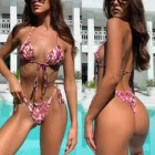 Сексуальные бразильские стринги бикини женские купальные костюмы Для женщин 2019 бандажный купальник, Одноцветный купальник, из микро бикини комплект летняя пляжная одежда Купальник