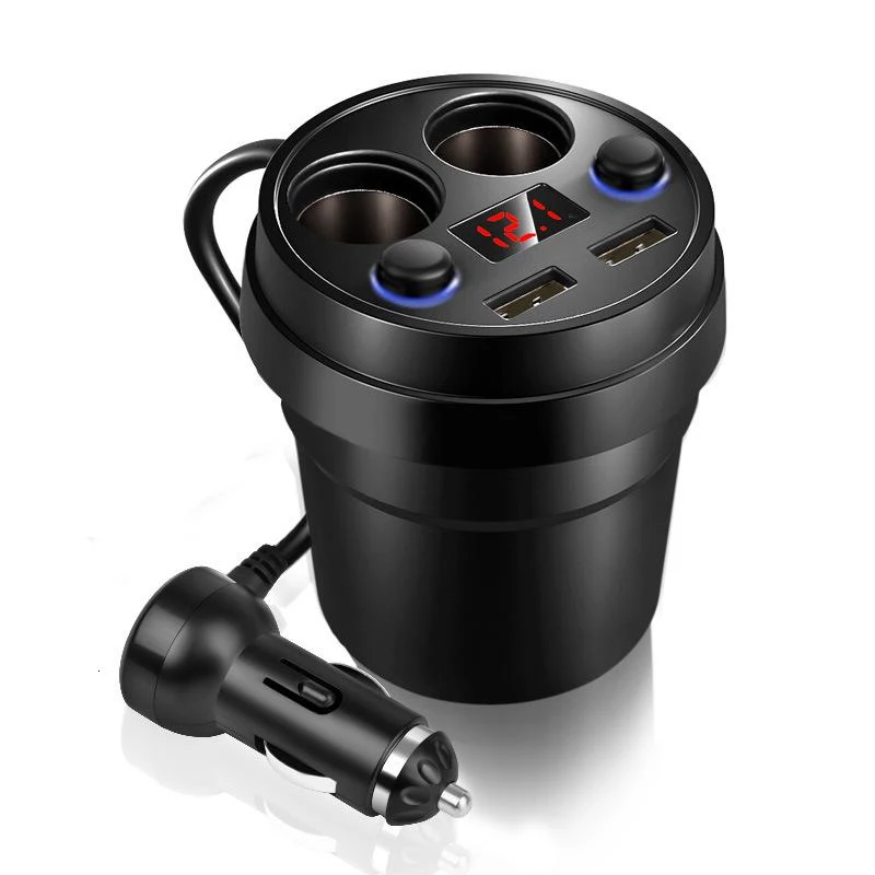 Автомобильное зарядное устройство с 2 USB-портами DC/5 в 3 1 А адаптер прикуриватель