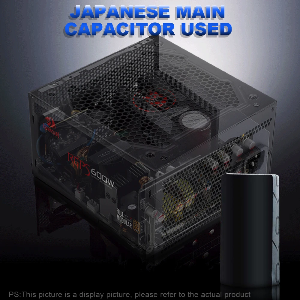 Блок питания REDRAGON RGPS для ПК 600 Вт 80PLUS бронзовый тихий игровой вентилятор 120 мм 24pin