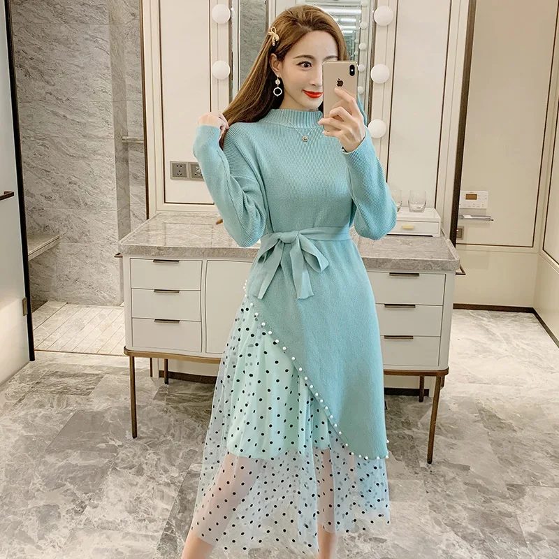 Женский комплект из двух предметов элегантное Трикотажное макси платье с