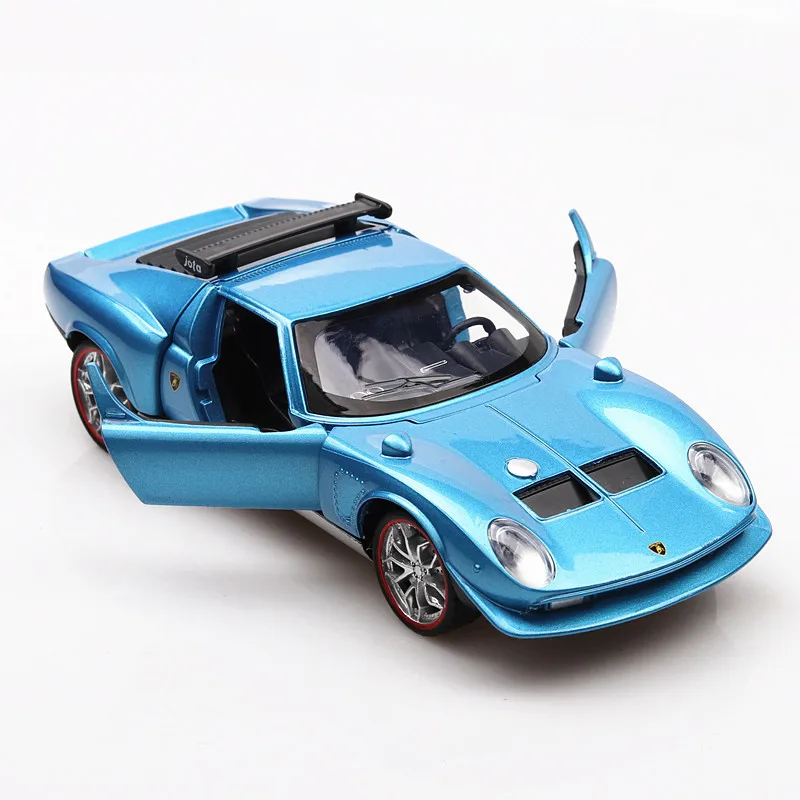 1:32 Miura Jota 1965 Car Alloy Sports Model Diecast Sound Super Racing Lifting Tail Hot Wheel For Children Gifts | Игрушки и хобби