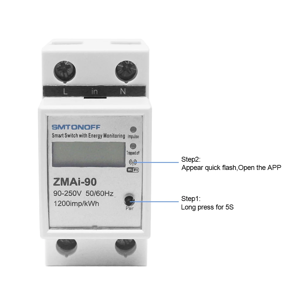 Ketotek AC 220V din-рейка wifi умный измеритель энергии кВтч Защита от перенапряжения тока
