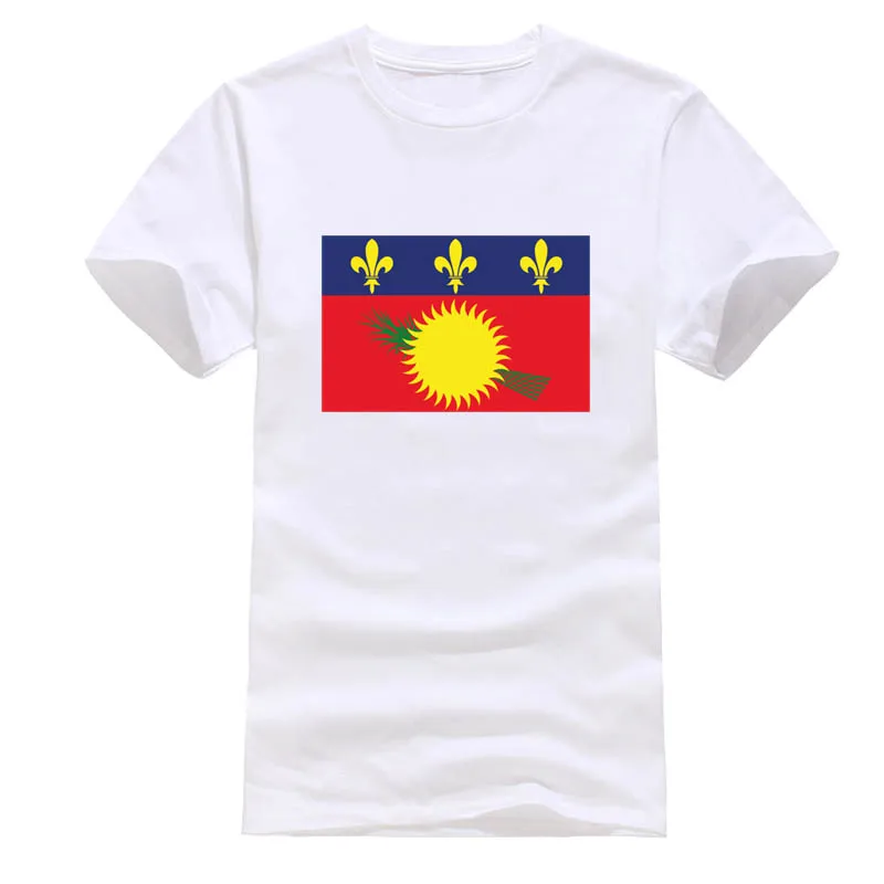 

Забавная Повседневная мужская футболка с флагом Гваделупы, крутая хлопковая футболка с коротким рукавом для мужчин, размер S-3xl, футболка