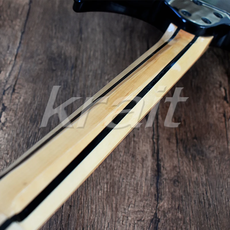 Krait безголовая гитара 6 струн strandberg безголовая электрогитара Ольха тела Пламя клен Топ 5 шт. шеи