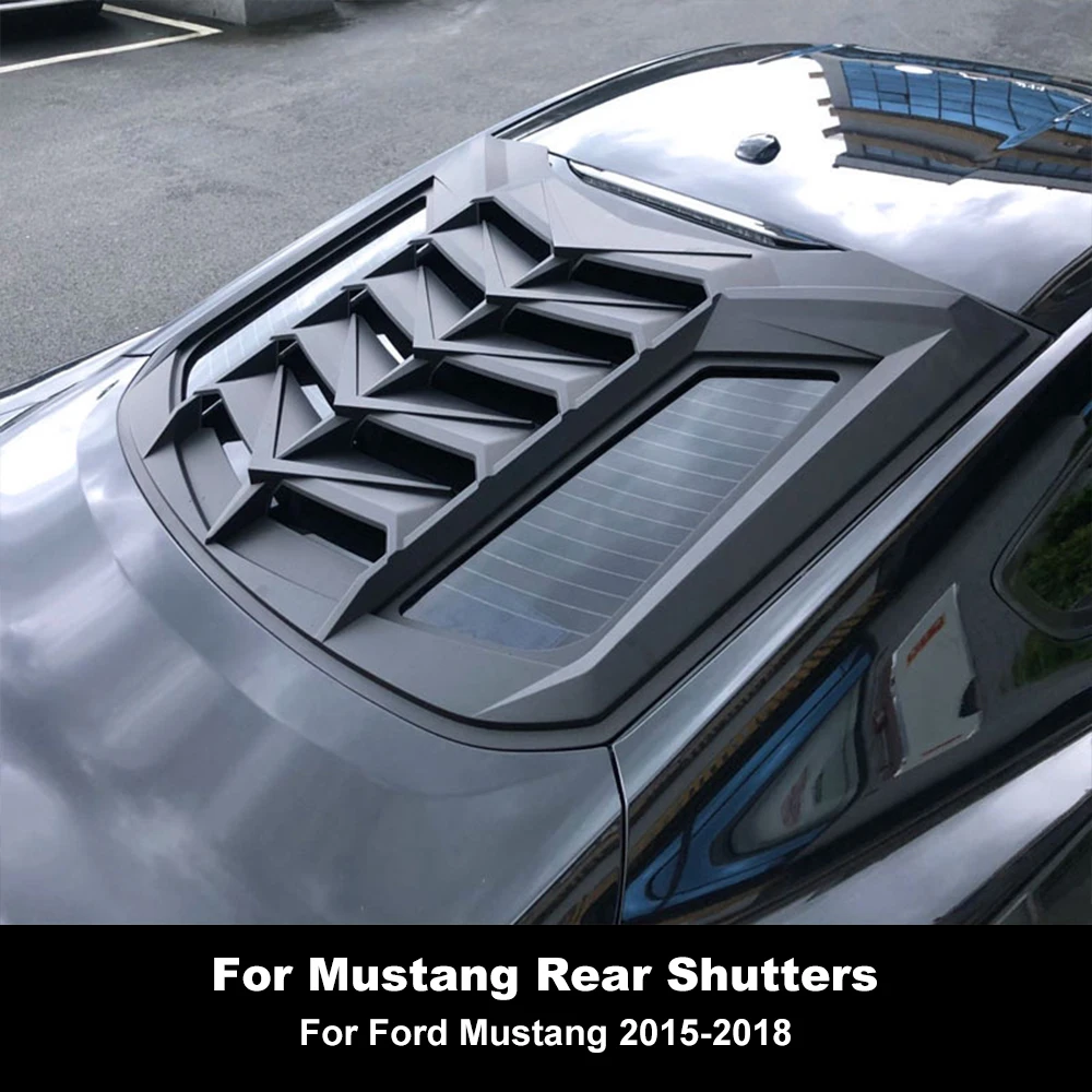 

For Ford Mustang 2015-2021 Models Modified ABS Rear Shutters and Rear Windshield Sunshade Car Exterior Body Kit