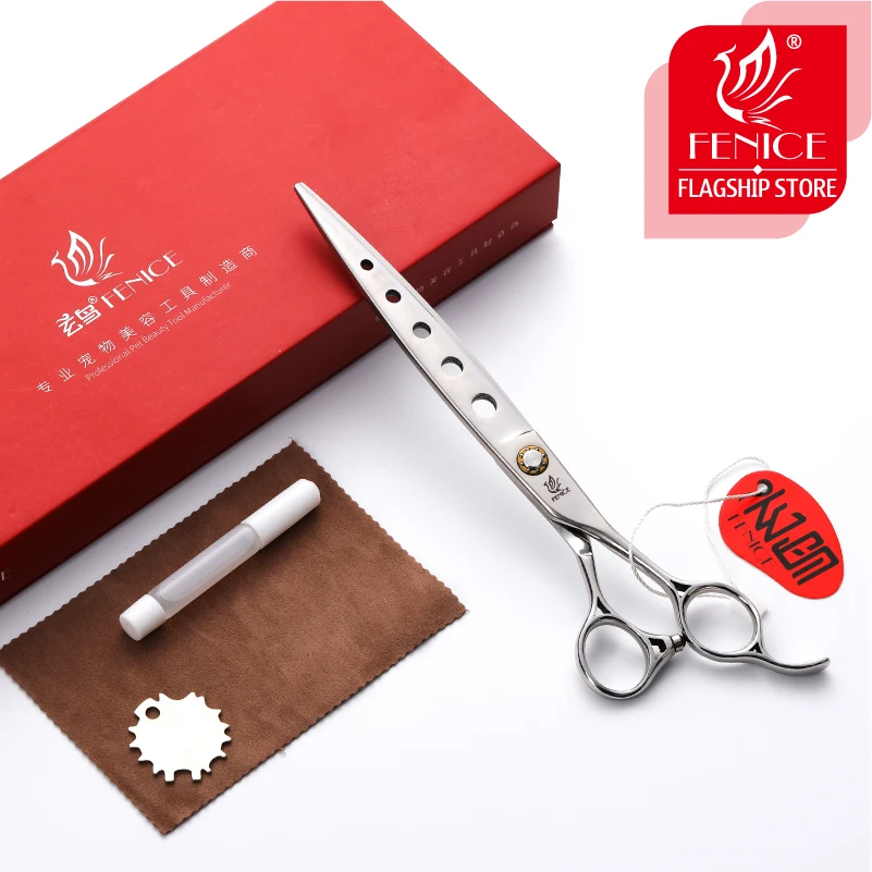 Fenice 7 0/7 5/8 0 дюймов профессиональные ножницы для ухода за домашними животными