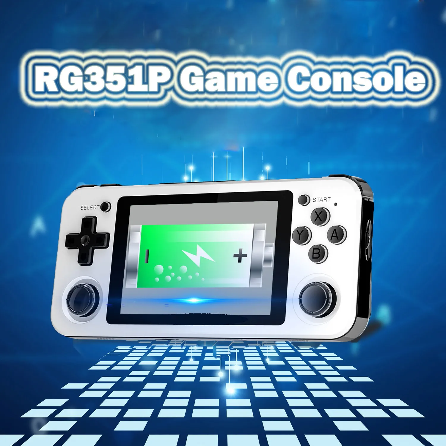 

Rg351p Handheld Game Console 3.5 Inch Display Multiple Emulators 2500 Games Dual Handheld Game Player Retro Portable Console