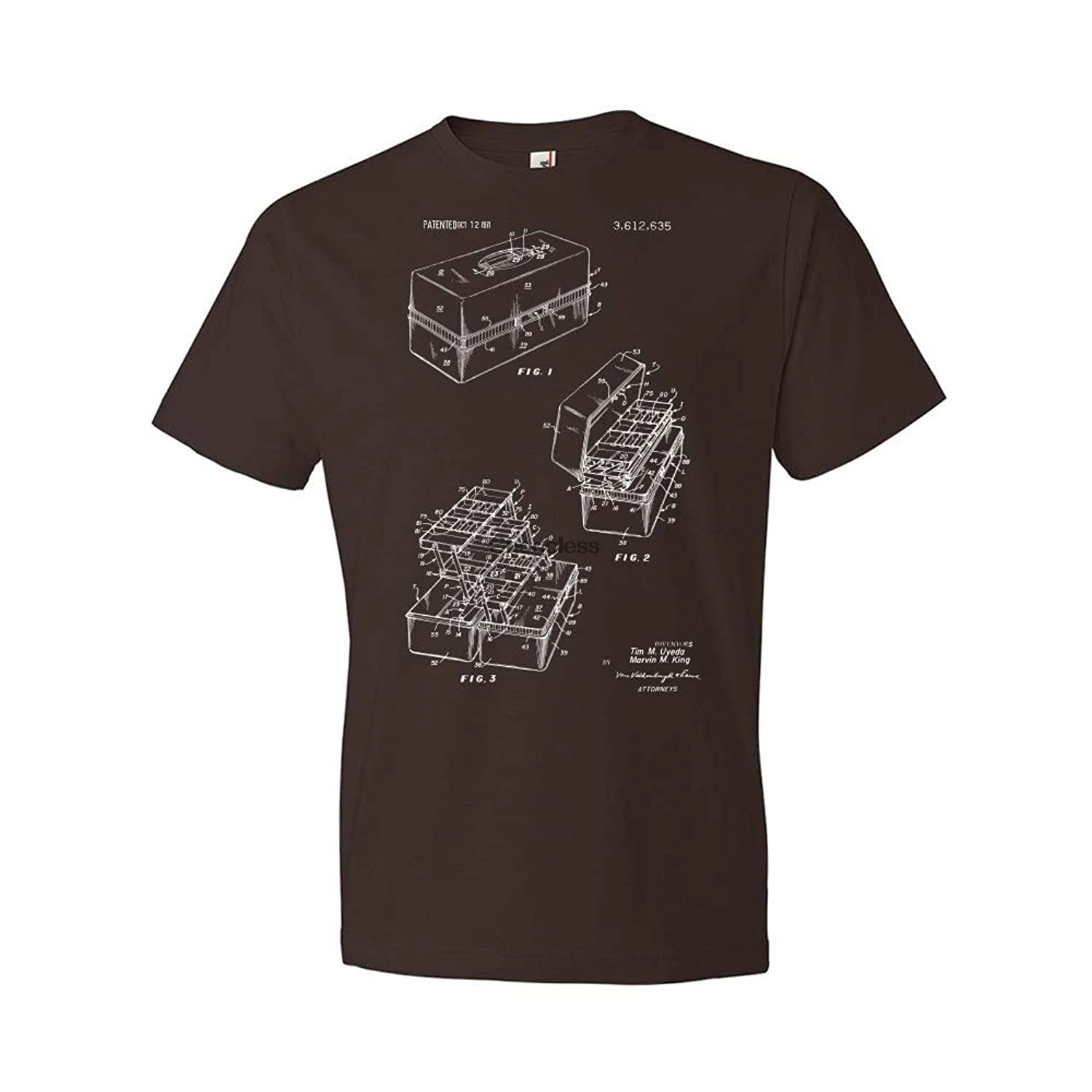 

Tackle Box T-Shirt Fishing Gift Bait Shop Tee Lake House Apparel