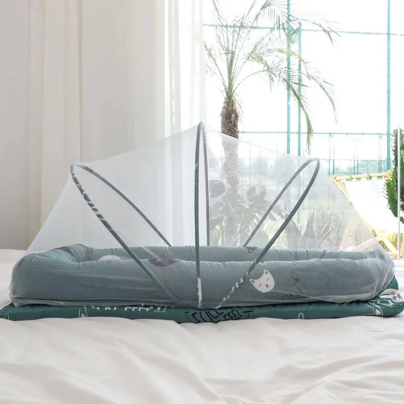 Детская москитная сетка для кроватки 4 шт./лот кровать сна новорожденных дорожная