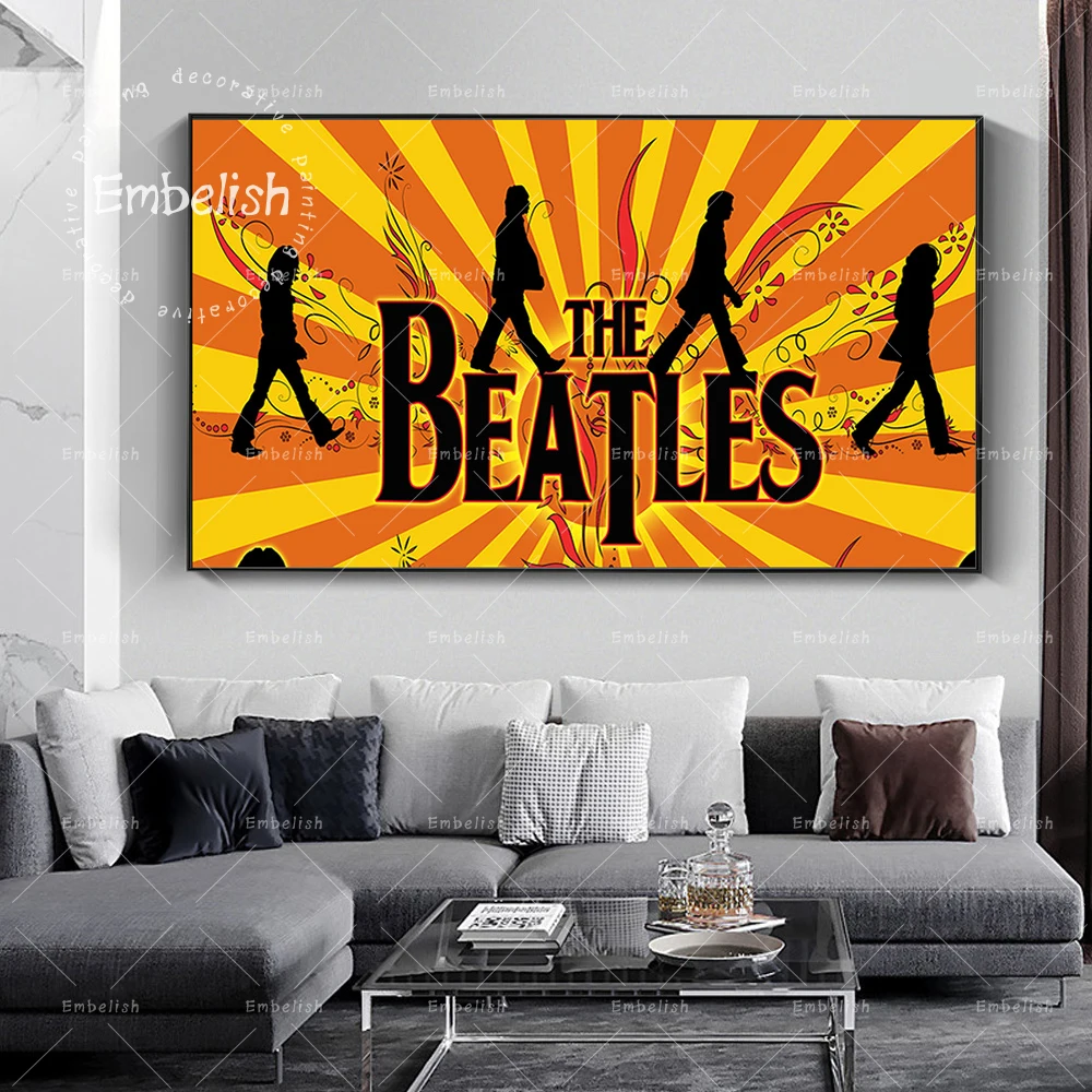 

1 Pieces Famous Music Team Wall Art Pictures For Living Room Modern Home Decor Posters HD Spray On Canvas Painting Artworks