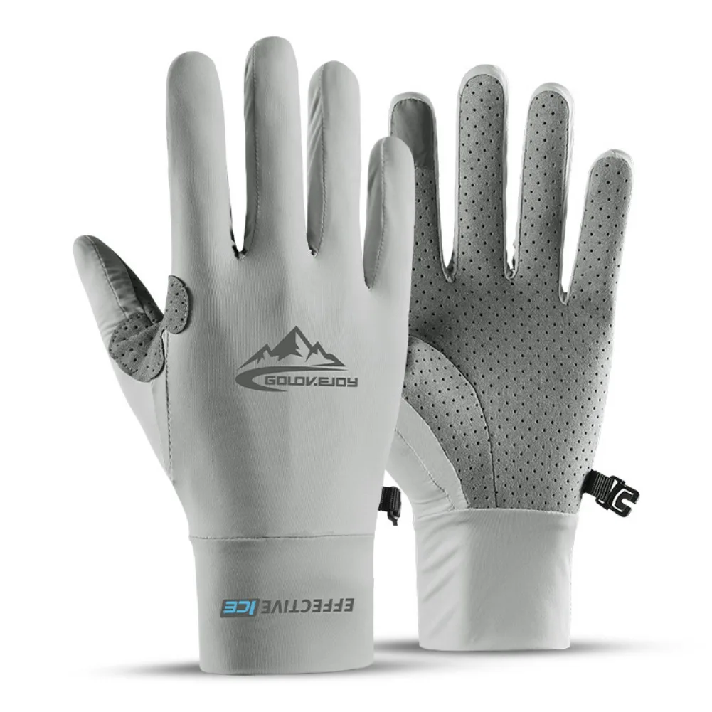 

Sweatproof Breathable Thin Cycling Mittten Sunscreen Cutproof Sport Gloves Repair Garden 2021 Ice Silk Cold Gloves