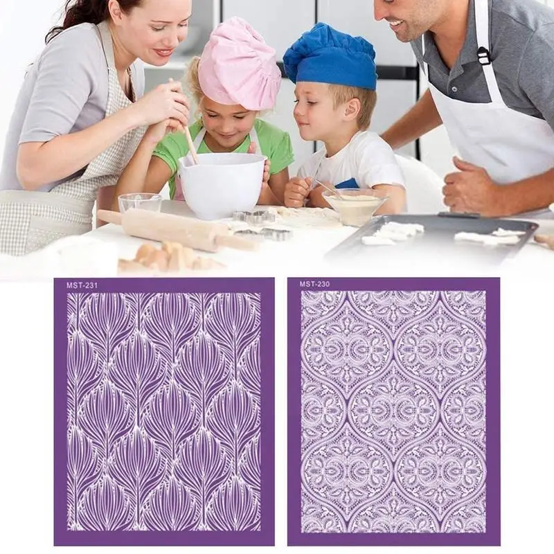 1 шт. Необычные кружевные трафареты для украшения торта на свадьбу или вечеринку