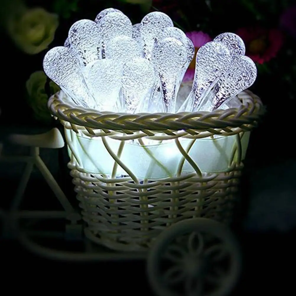 Прочная Рождественская Праздничная садовая лампа на солнечной батарее 20/30/50/100