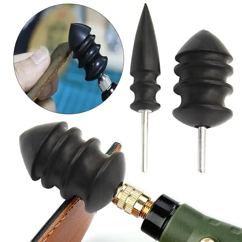 

DIY Leather Grinding Tool Edge Electric Polishing Slicker Leather Craft Edge Arch Groove Slicker Tip Burnisher Grinding Rod