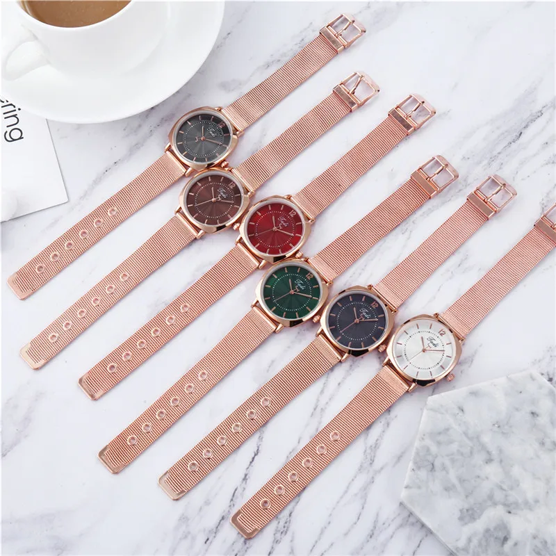 

Women Fashion Creative Analog Watches Casual Simple Quartz Watches Luxury Lady Gift Wrist Watches Relogio Feminino