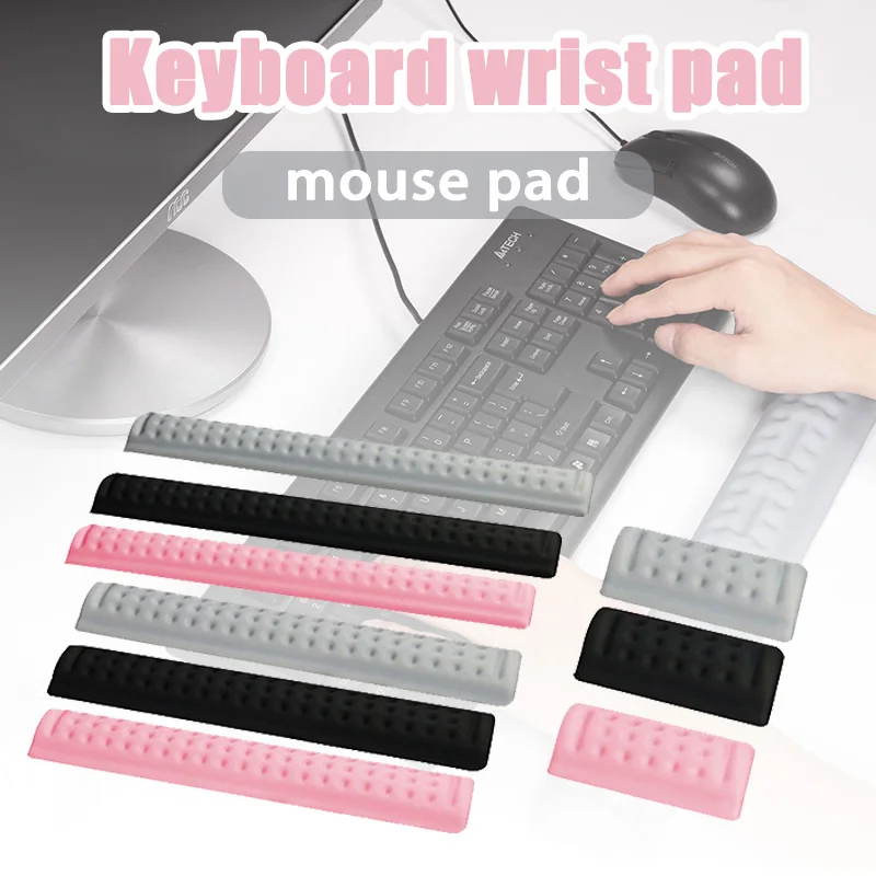 

FOR Mechanical Keyboard Wrist Rest Slow Rebound Memory Foam Wrist Support Mouse Mat Wrist Pad H-best