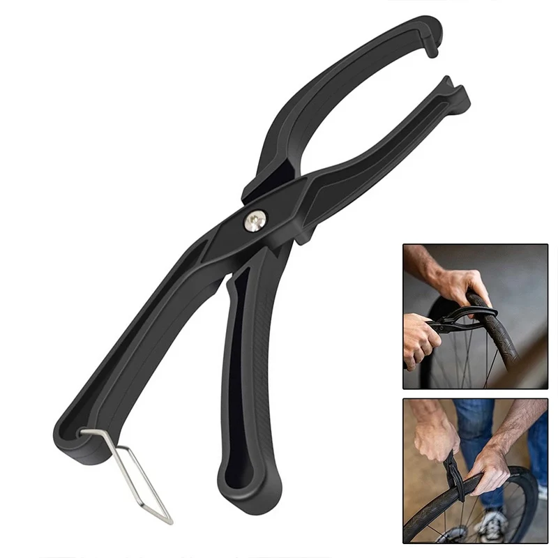 Bike Hand Tire Lever Bead Tool for Hard to Install Bicycle Tires Removal Clamp ABS Bike Rim Tire Pliers for Cycling Repair Tools