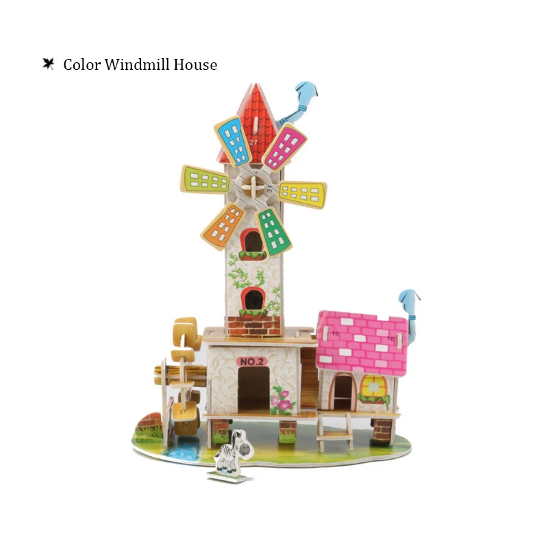 3D наклейки Скрапбукинг головоломка DIY Головоломка детская игрушка малыш Раннее