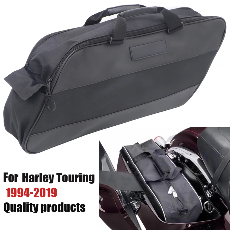 

Сумка на седло для мотоцикла, чемодан с подкладкой для Harley Touring Road King Electra Street Glide Ultra Tour FLTR FLHX 93-18