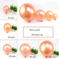 5 10121836inch pearl rose gold latex balloon wedding birthday party decoration child kids toy air balloons
