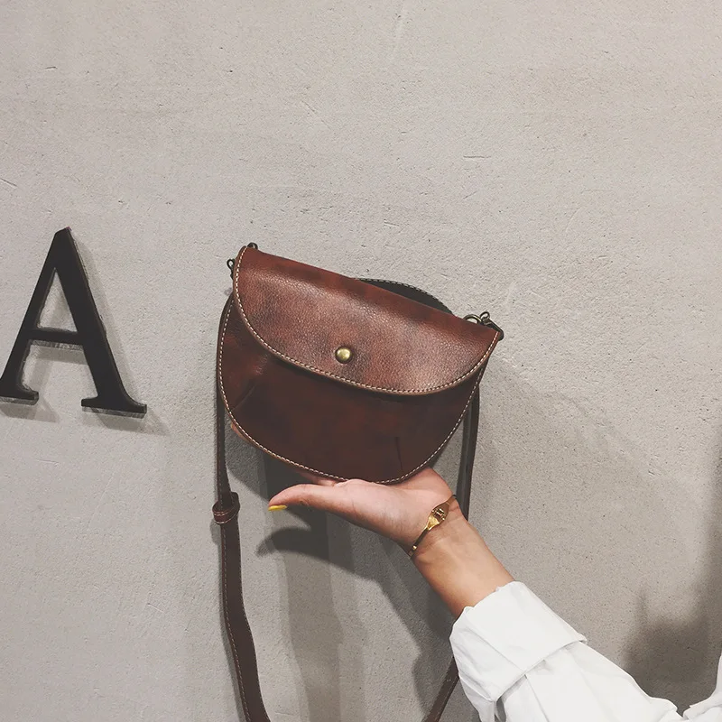 

Women's Bag 2020 New PU Leather Solid Color Shoulder Retro Small Shoulder Bag Messenger Bag Casual Shoulder Bag Purses Crossbody