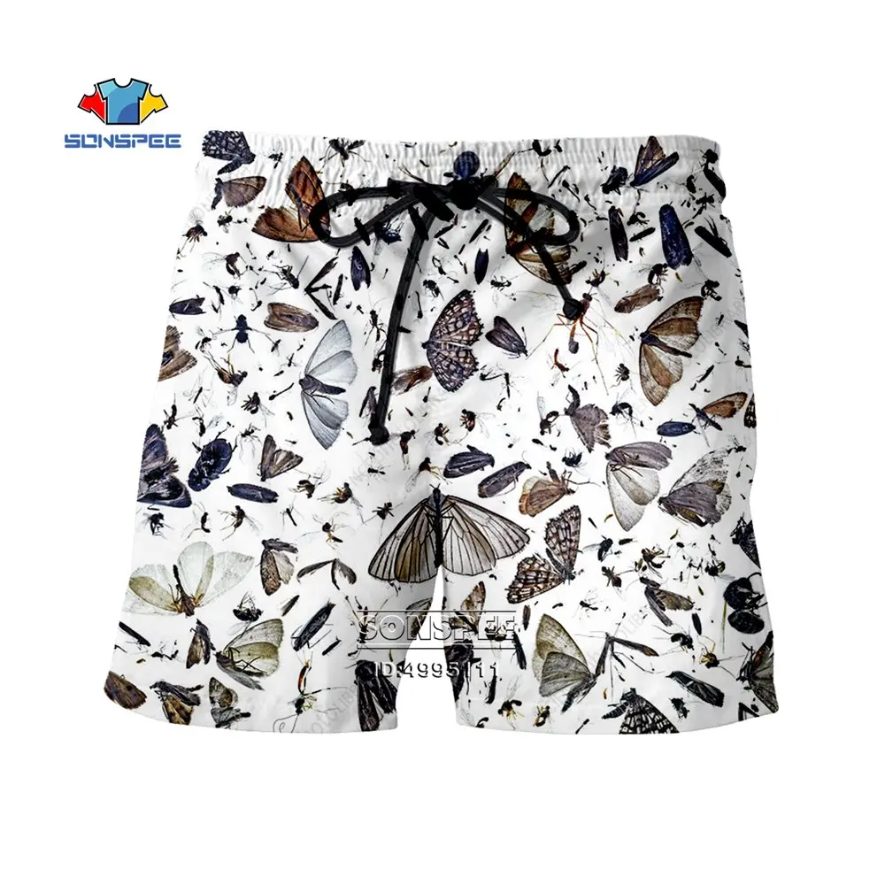 

SONSPEE 3D Printed Insect Shorts Summer Fashion Men's Women's Pants Harajuku Full Length Sports Casual Pants Breathable Clothing