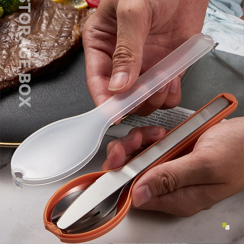 Столовая посуда столовый нож вилка ложка Набор дорожной посуды набор столовых