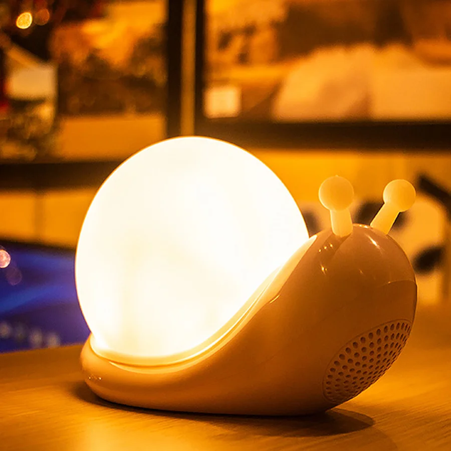 Креативный ночник с Bluetooth-динамиком и улиткой светодиодный светильник