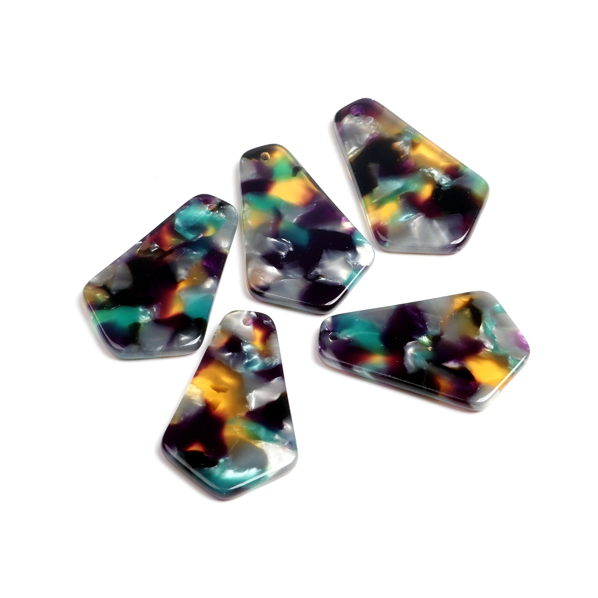 Черепаховая раковина ацетатный акриловый кулон Геометрическая подвеска бохо