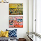 Абстрактное искусство Matisse, Классическая красно-желтая комбинация, декоративная живопись, плакат с жикле, Настенная картина, домашний декор