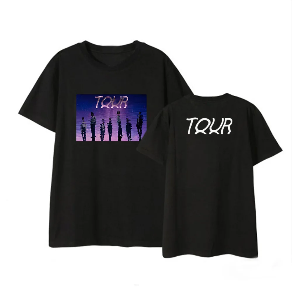 Новое поступление 2020, футболка с принтом Bangtan World tour, футболка в стиле хип-хоп, уличная одежда, футболка с принтом Jimin Suga, топ 90-х, мужские/женск...
