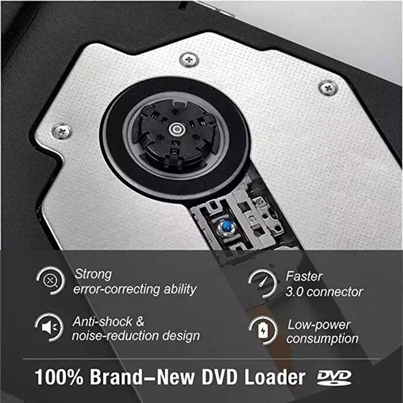 DLBM Портативный USB 3 0 DVD RW Внешний привод проигрыватель горелки Писатель ультра