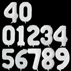 Фольгированные воздушные шары, огромные шары 40 дюймов с цифрами 0, 1, 2, 3, 4, 5, 6, 7, 8, 9, большие цифры для будущей мамы, свадьбы, цифровые шары