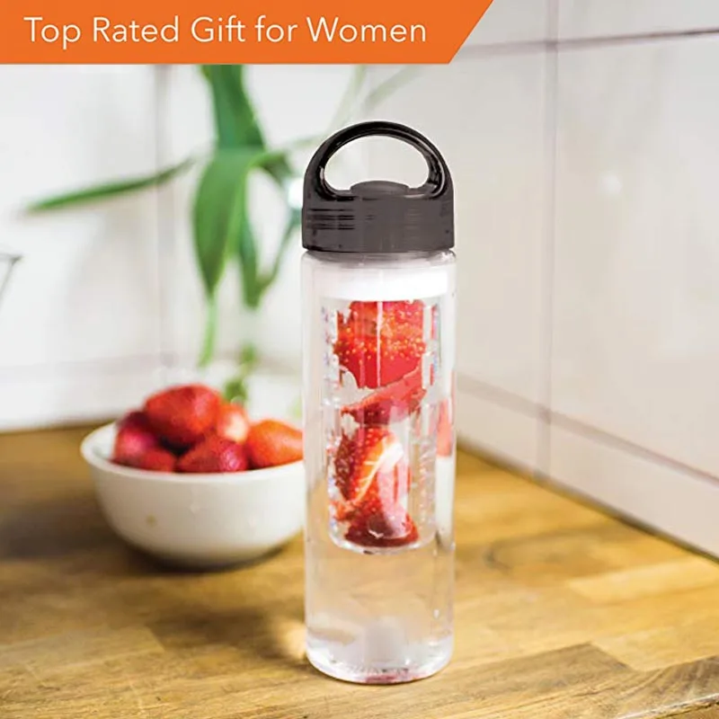 Пластиковая бутылка для воды с инфузером фруктов 700 мл|Бутылки воды| |