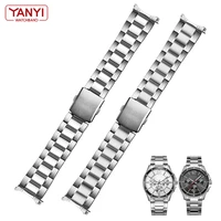 stainless steel watchband for casio mtp 1374 mtp 1375 watch band 22mm solid steel strap curved end matching special watches band