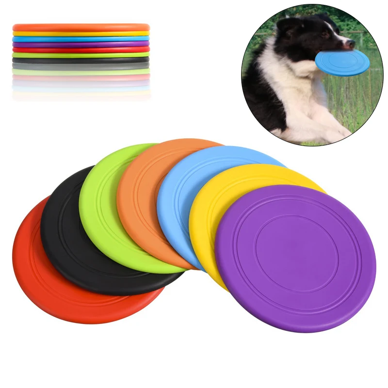 Interactive Puppy Big Dog Toy Flying Discs for Small Large Dogs Safety TPR Pet Training Supplies mascotas Greyhound Beagle Toys