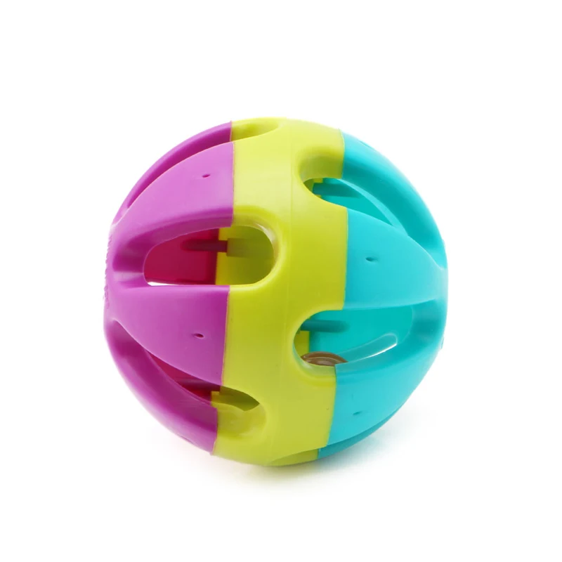 

2021 New 7cm Pet Cat Dog Puppy Jingle Bell Ring Ball Round Roll Fetch Play Chewing Toy