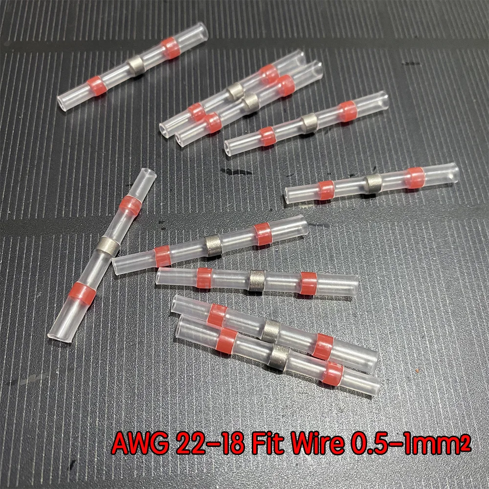 Водонепроницаемый паяльный уплотнитель проводной терминал красный разъемы AWG