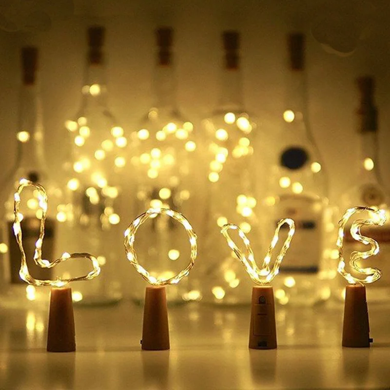 

Christmas Decoration Wine Bottle Copper Wire Garland Led Lights Fairy Lights Outdoor Garland Lights Party Adornos De Navidad