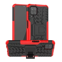 for samsung galaxy a12 5g heavy duty rugged armor stand shockproof case soft tpu silicone hard pc back cover coque fundas