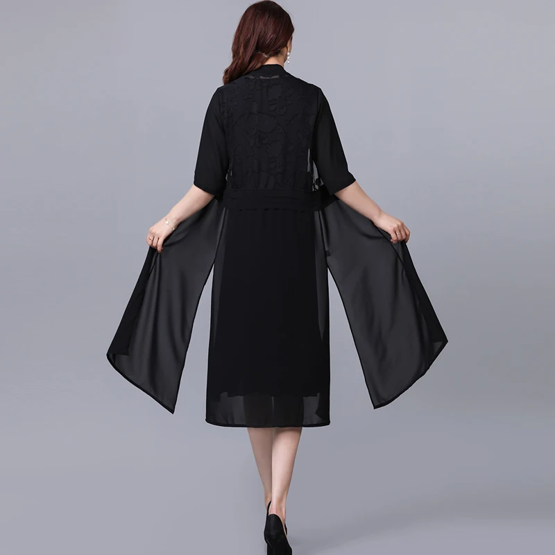 Lingwave середины Длина ветровка 2021 летние тонкие кружева шить элегантный